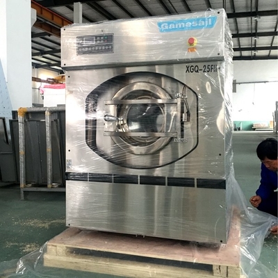 Electric Steam Heating Hospital Laundry Equipment 150kg Extractor Water Saving