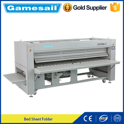3000mm AutoHotel Linen Bedsheet Folding Machine Large Capacity With Electric Heating