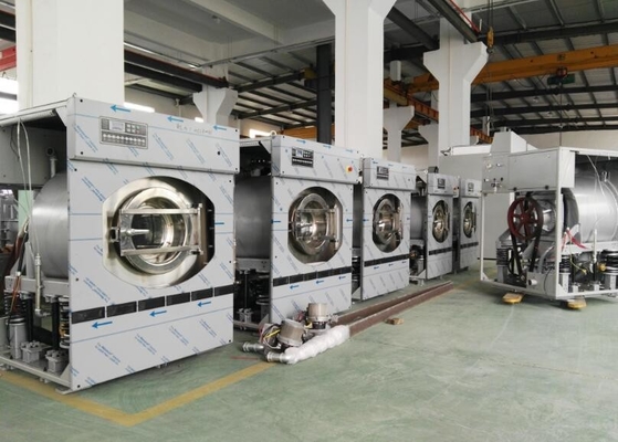 Automatic Rotary Industrial Washer Machine 150kg Extractor Water Saving For Hotel Laundry