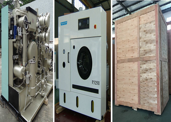 Front Loading Perc Solvent Automatic Dry Cleaning Machine With Large Distill Box