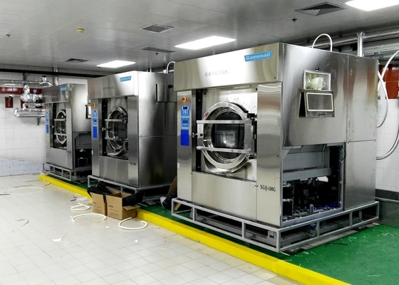 Energy Saving Hotel Industrial Washer Extractor Automatic Rotary For Laundry Plant