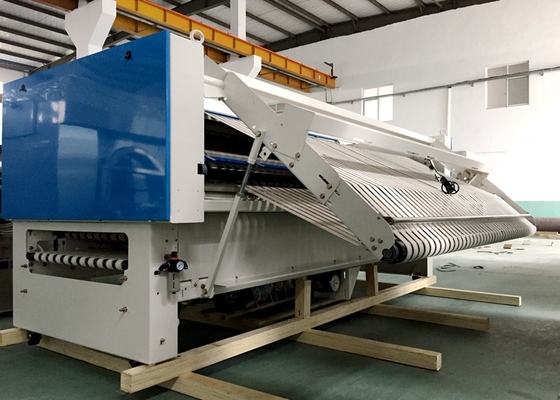 Fully Automatic Hotel 3m Bedsheet Folding Machine For Table Cloth / Curtain Textile