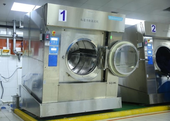 Front Loading Full Automatic Laundry Equipment 100kg 130kg Big Size For Laundry Plant